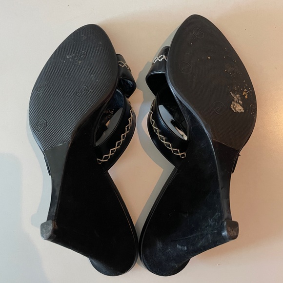 Dior Vintage Black Wedge Heel - Picture 6 of 7